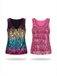 (FV2060) Y2K Sequin Party Tops Bundle | 2000s Club..