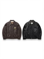 (FV-2412)     Vintage Leather Bomber Jackets – Y2K..