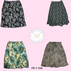 Women's Y2K Printed Skirt – Elegant Lightweight Po..