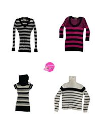 Y2K unique knitwear ft stripes