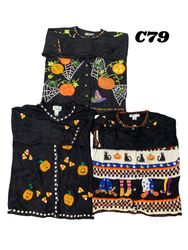 Super vintage Halloween Sweaters (Tiara, Quacker F..