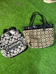 Coach Signature Pattern Handbags