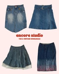 Y2K Unique Denim Midi Skirts Mix (ES#55)