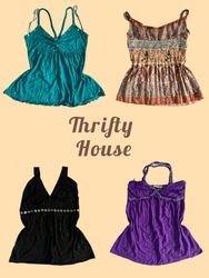 Y2K Boho & Fairycore Cami(TH/526)