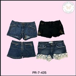 Women's Distressed Denim Mini Shorts – Trendy Y2K ..