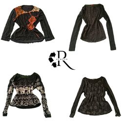 Y2K Unique Girl Printed Full Sleeve Tops RW-2340