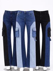 CR1985 Upcycled Cargo Panel Denim Pants