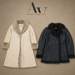 Retro Fur afghan coats