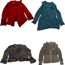 Cardigã Vintage Chunky Knit Y2k – Suéter Aconchega..