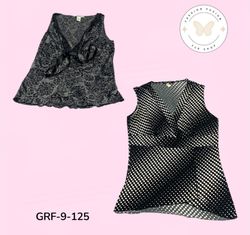 Y2K Printed Poly short sleeve Blouses | Vintage Wo..