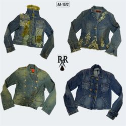 Y2k Rave Aesthetic Denim Jackets (AA-1572)
