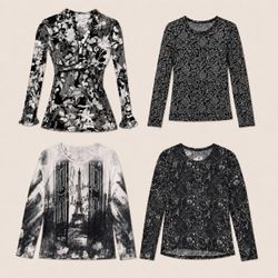 Y2k Monochrome Tops