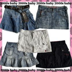 Paris hilton edit: denim mini skirts-193