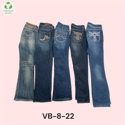 Y2K Embroidered Jeans Wholesale Bundle – 20 Piece ..