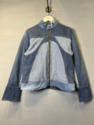 REP071 Upcycled Denim Moto Jacket (Women’s )