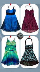 Y2K Grunge Poly Dress
