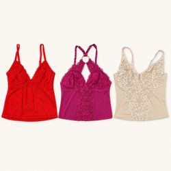 Y2K lace camisole top