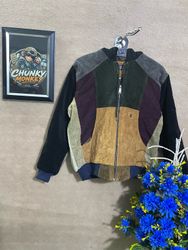 Upcycled Carhartt corduroy hooded jacket 🐒