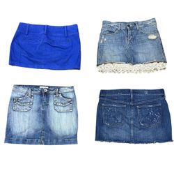 Y2K Denim Mini skirt 10 pcs At 1403