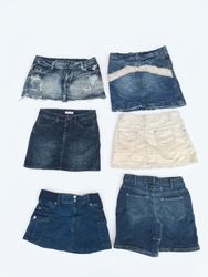 B-29 Les jupes mini en jean vintage Standard