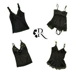 Y2K Gothic Vibes Cami Tops RW-2518