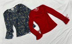 Y2K Long Sleeves Tops B# 584