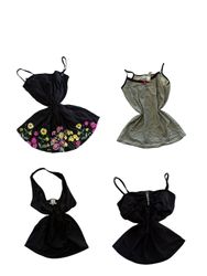 Y2K Black Colorful Floral Hem Camisoles-ST-316