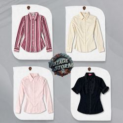 Y2K Office Blouse