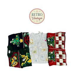 Christmas vintage & unique vest |E|