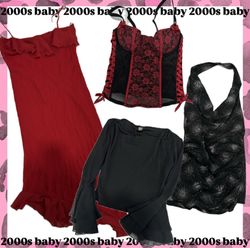 Goth x romance vampirique : jupe, hauts, robe-341