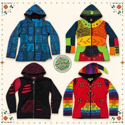 Y2K Kaleidoscope Patchwork Hoodies – Color-Pop Sta..