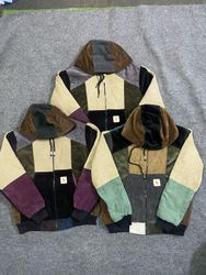Upcycled Carhartt Corduroy Hoodie