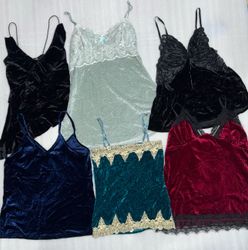 velvet cami tops