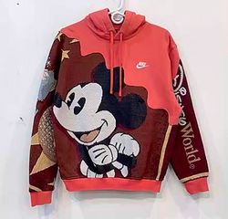 Upcycled sweatshirt hoodie with tapestry (Dc-10-63..