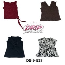 Blouse sans manches en poly adorable Y2K pour tous..