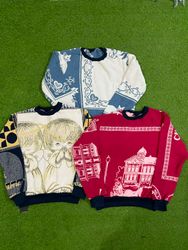 Upcycle tapestry blanket sweatshirt