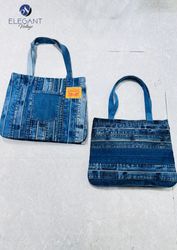 UPCYCLED Patchwork Denim Bag - EVR0551