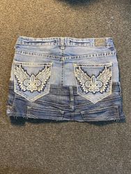 Upcycled Denim Mini Skirts — 0031