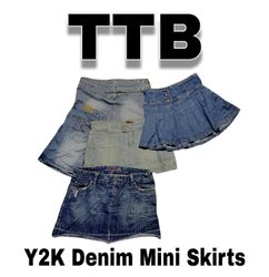 Minissaias de Jeans Y2K