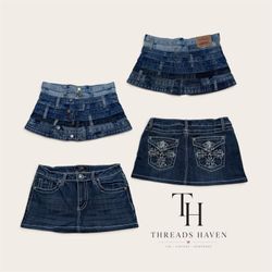 Upcycled Levi’s Denim Skirts & Shorts – Mixed Whol..