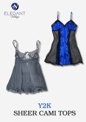 Y2K Sheer Cami Tops - EV0039