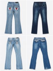 Vintage Y2K Denim Bundle | Mixed Wash Retro Bootcu..