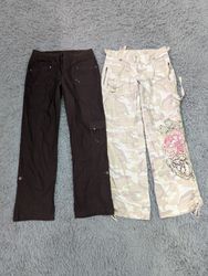 **Y2K Cargo Trousers – Cotton Utility & Casual Sty..