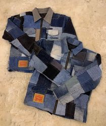 Upcycled Denim Levi’s  Patchwork Jacket (Men’s)