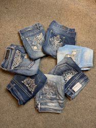Y2k women’s embroidery jeans