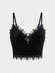 Velvet cami tops