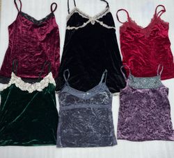 Velvet camisole top