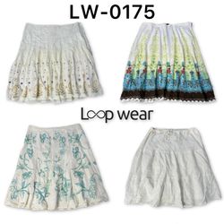Y2K Boho Tiered Floral & Paisley Skirt