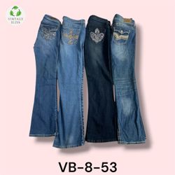 Y2K Vintage Flare Embroidered Jeans – Wholesale Bu..