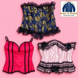 Y2k bustier and laces corsets